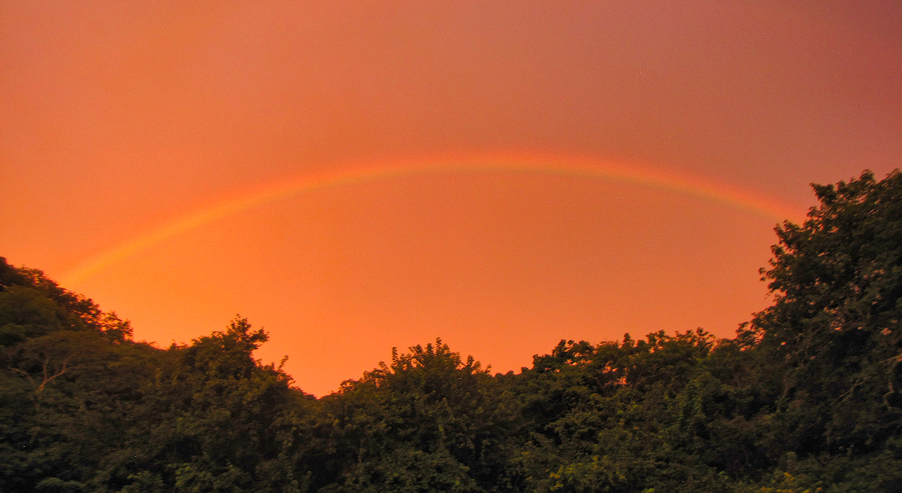 An image of the rainbow from the Costa Rica album